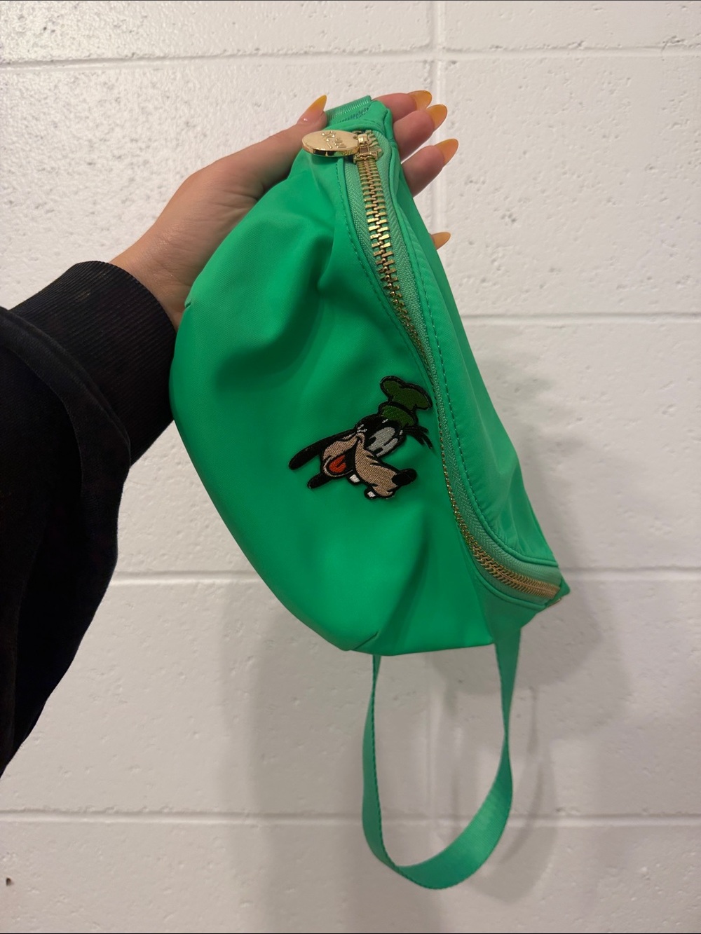 STONEY CLOVER Green Goofy patched Fanny pack